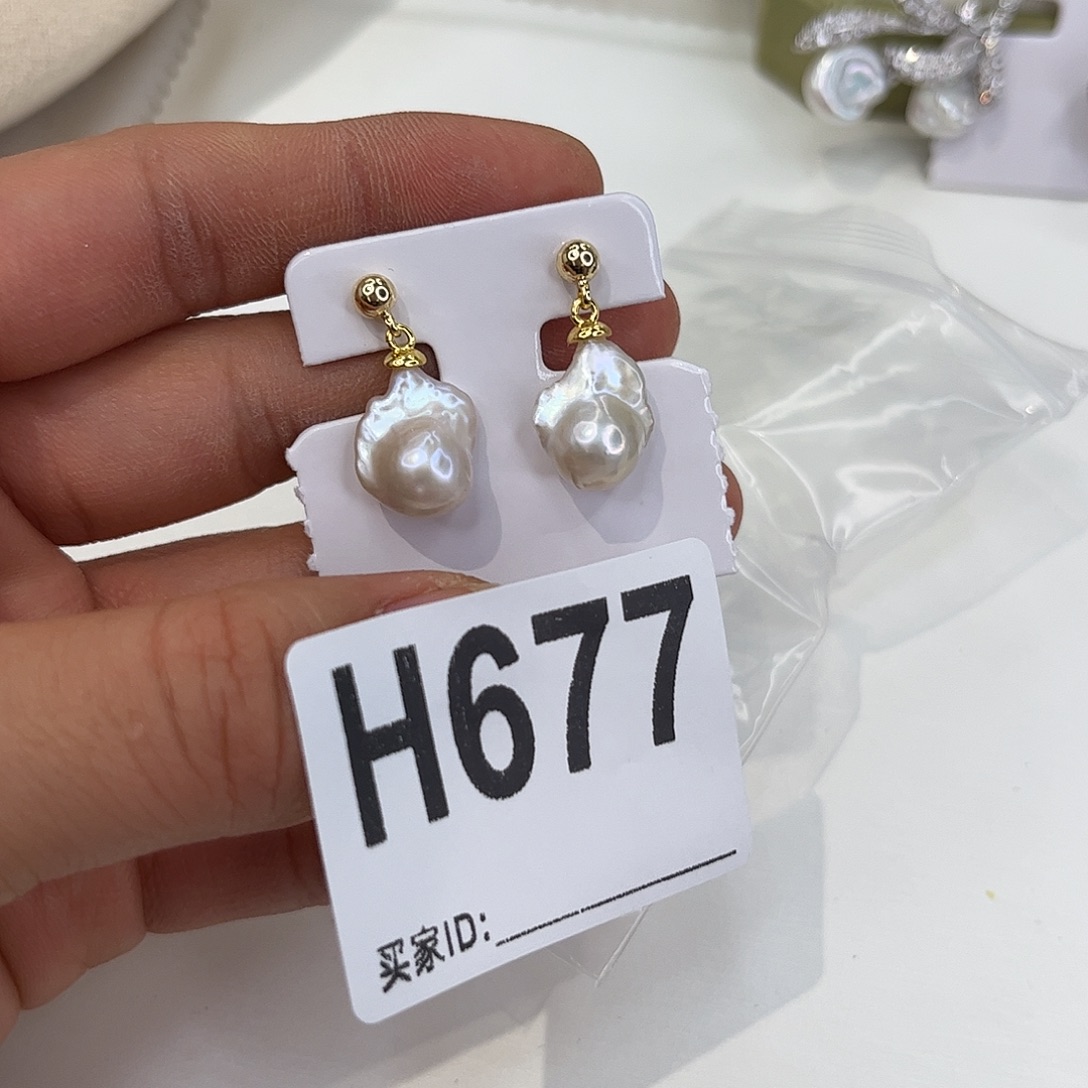 耳饰合金淡水珍珠