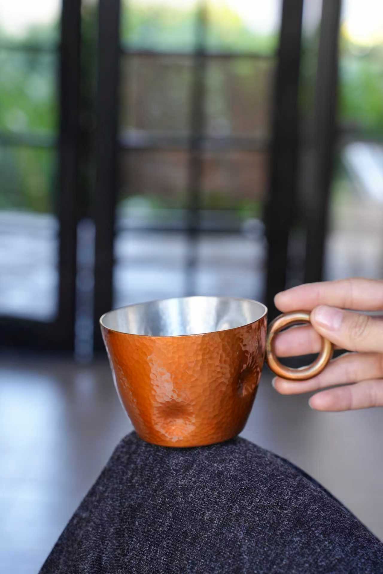 咖啡杯铜杯铜水杯洞洞杯
