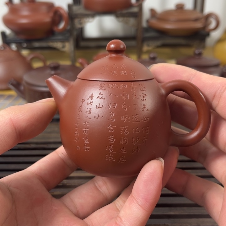 紫砂茶壶原矿紫砂半手工制作