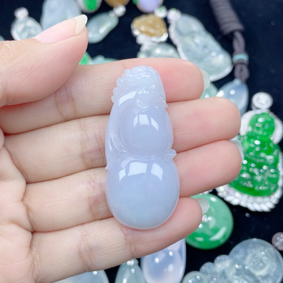 【闪购商品】翡翠颈饰未镶嵌56号 紫罗兰