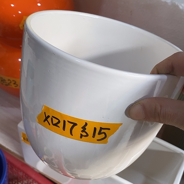 陶摆件陶盆有孔 瑕疵介意勿拍