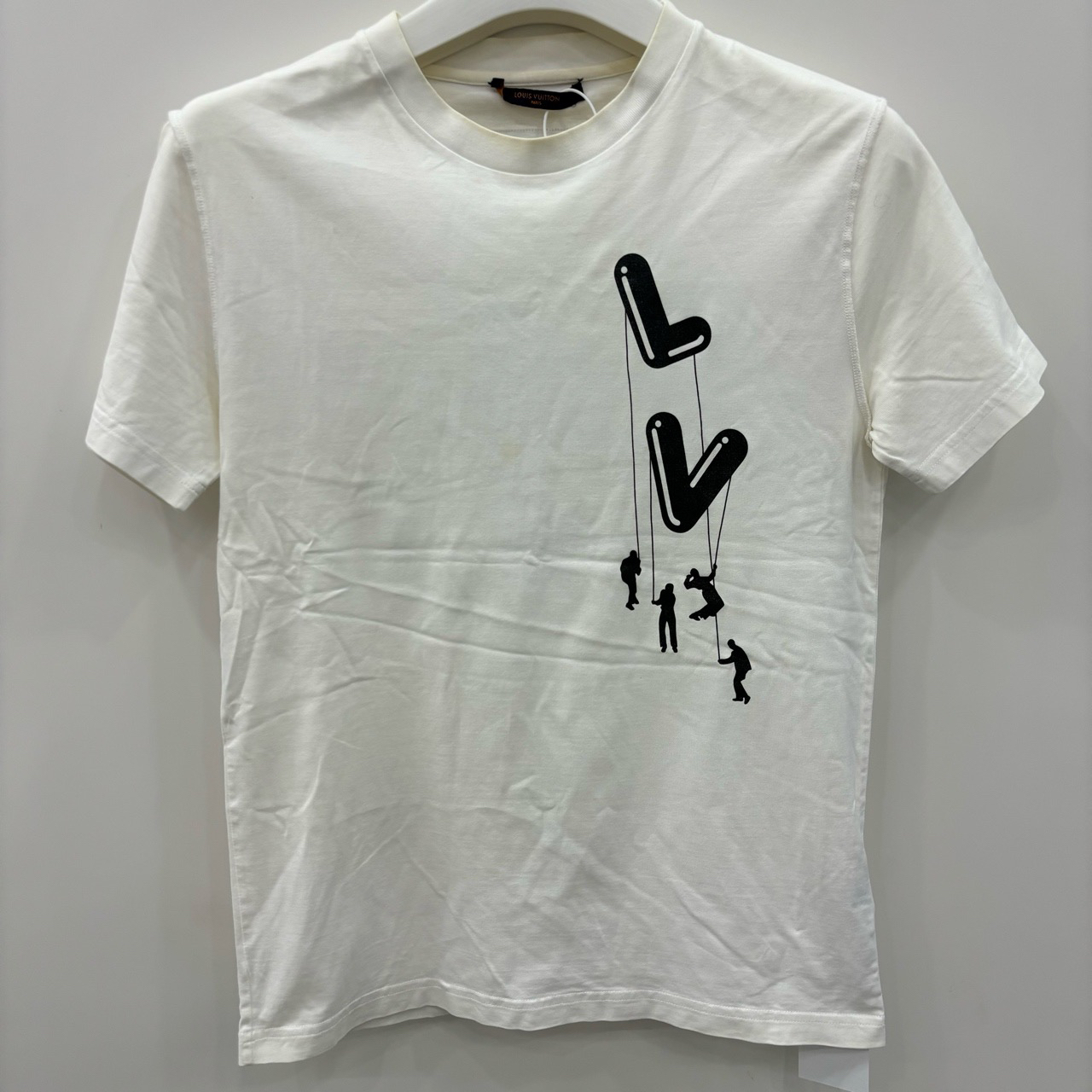 LOUIS VUITTON 路易威登/伞兵印花圆领短袖/尺码M/95新/编号6311