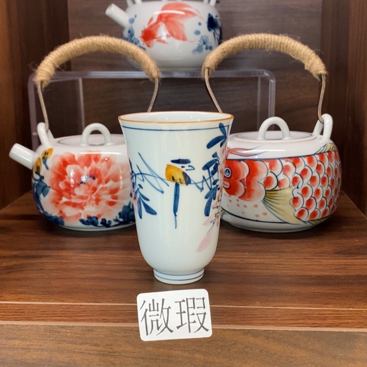 釉下老陶泥手工绘制