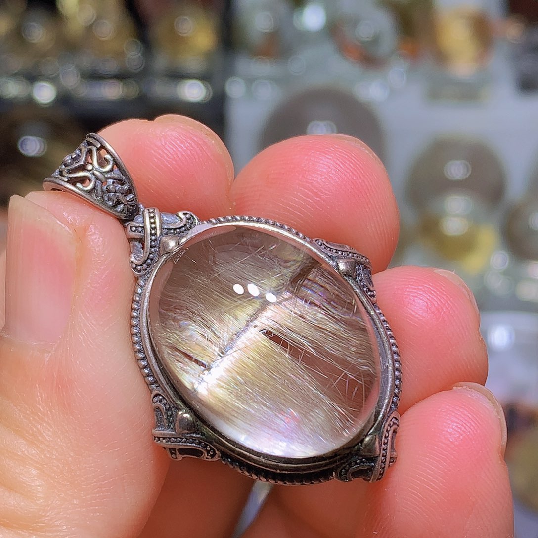 银S925镶嵌水晶珠宝半成品定制款