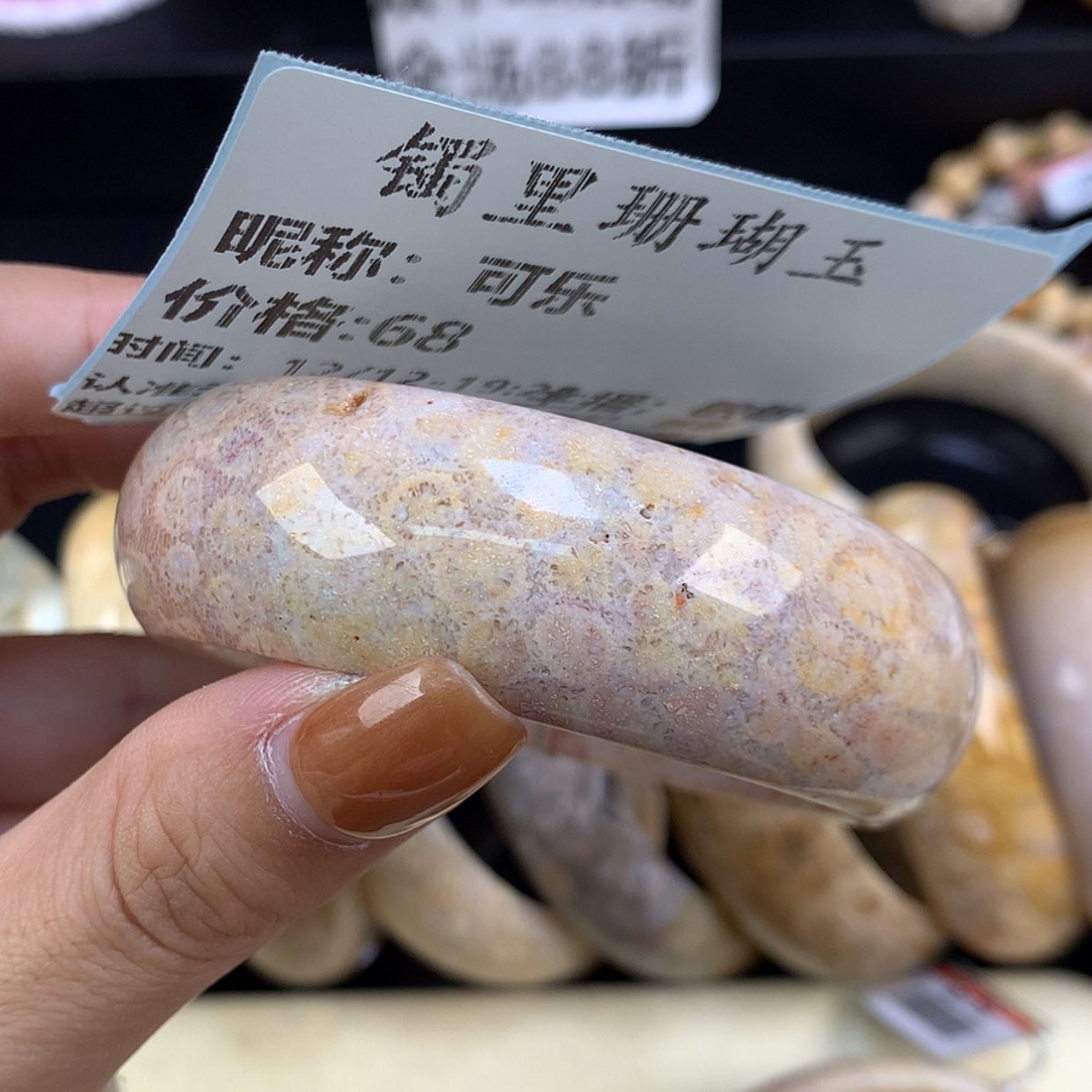 【闪购商品】颈饰未镶嵌硅化珊瑚（珊瑚玉）可*