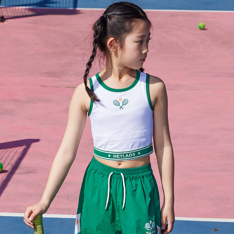 男生女生女大童简约亲肤透气背心/马甲NJTBJ24533*