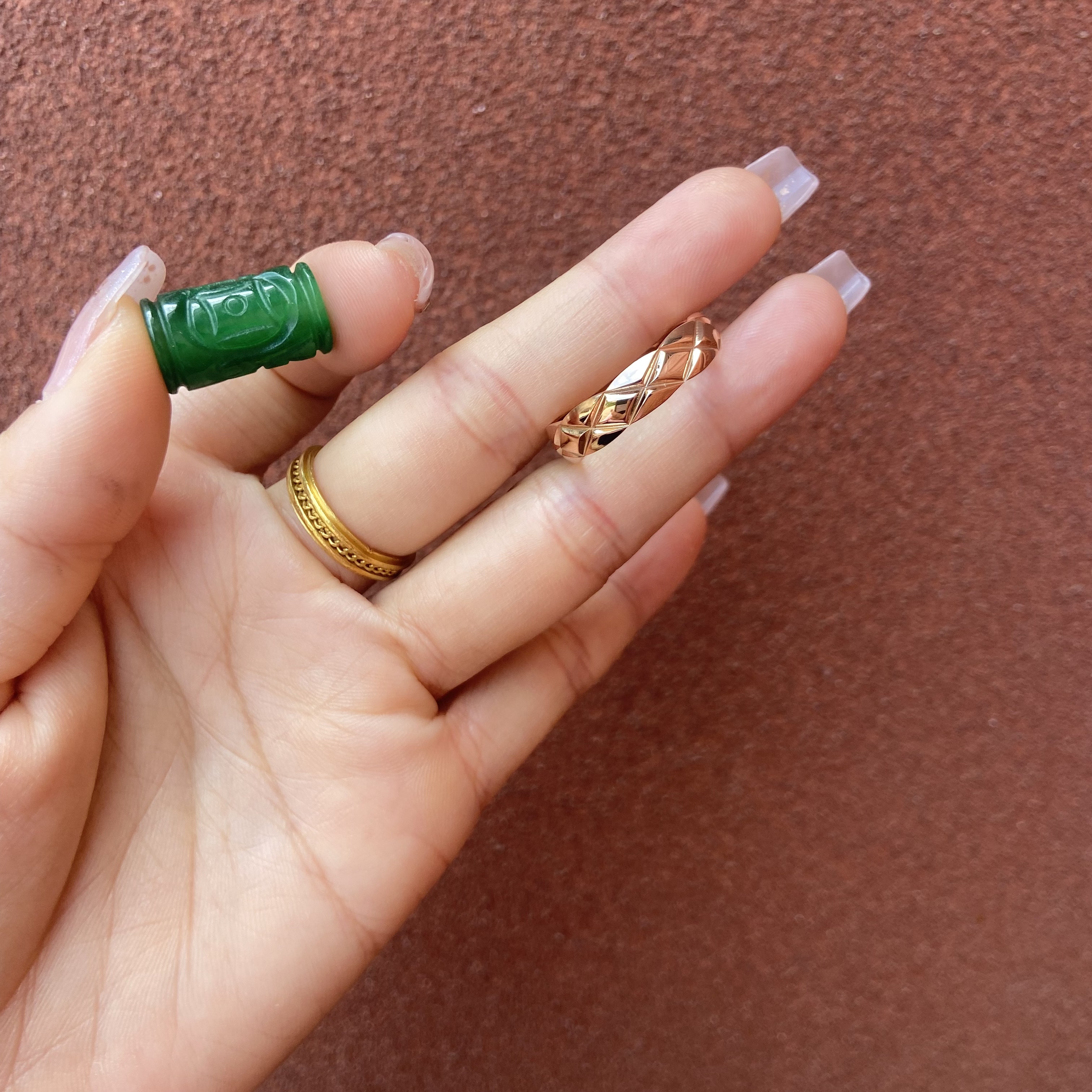 206条型戒指 玛瑙珠多样发一