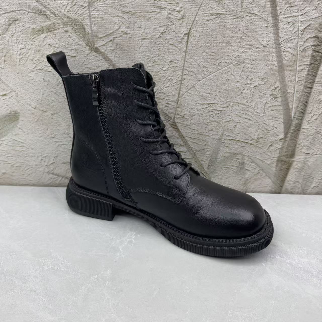 短靴女女靴子（牛皮）女38611 绒