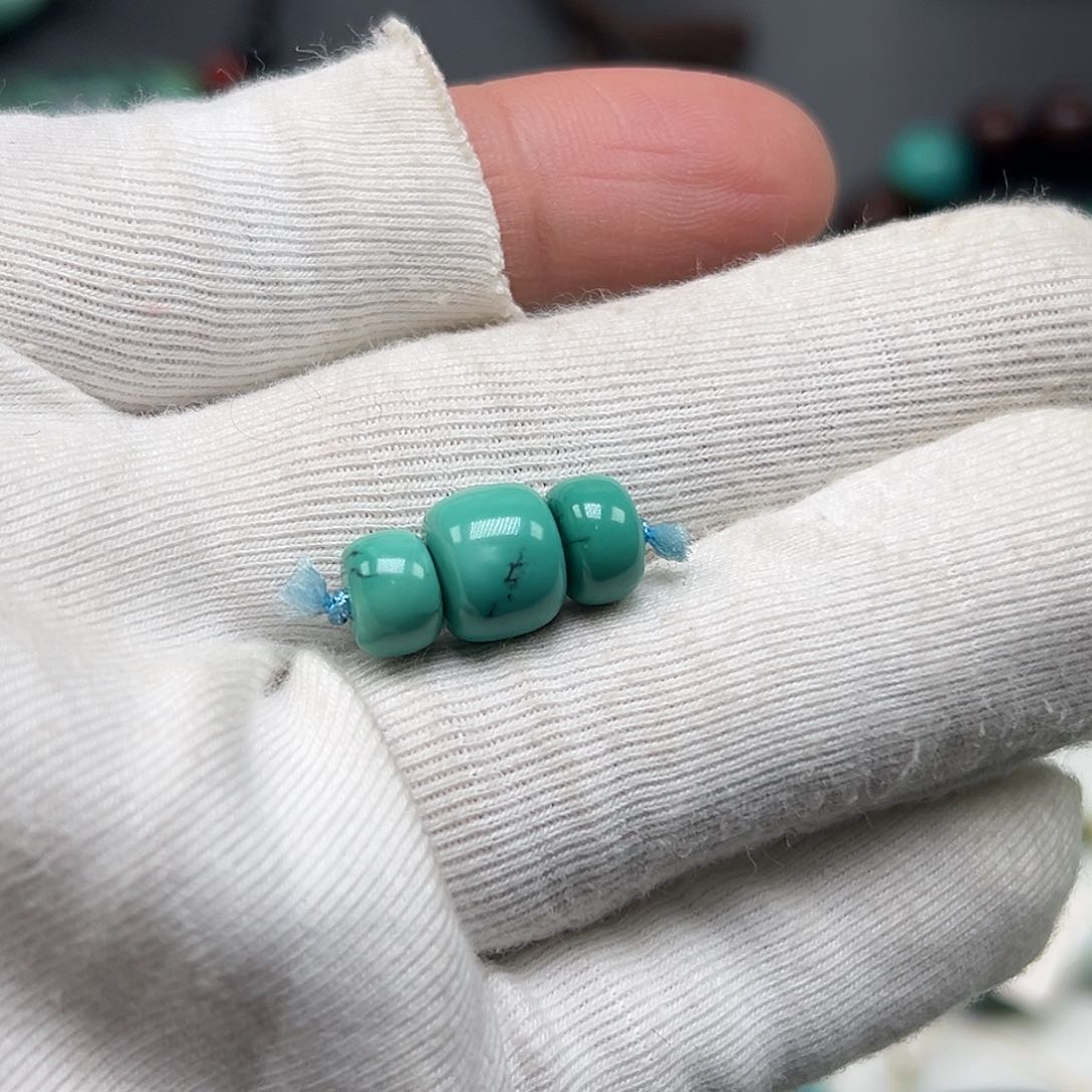 绿松石珠宝半成品未镶嵌咕***噜