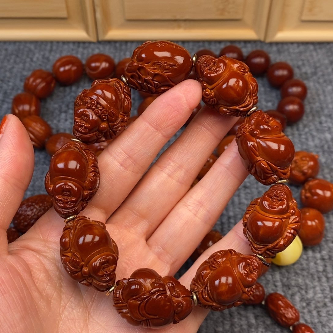 星***辰橄榄核手串/手链八宝财神