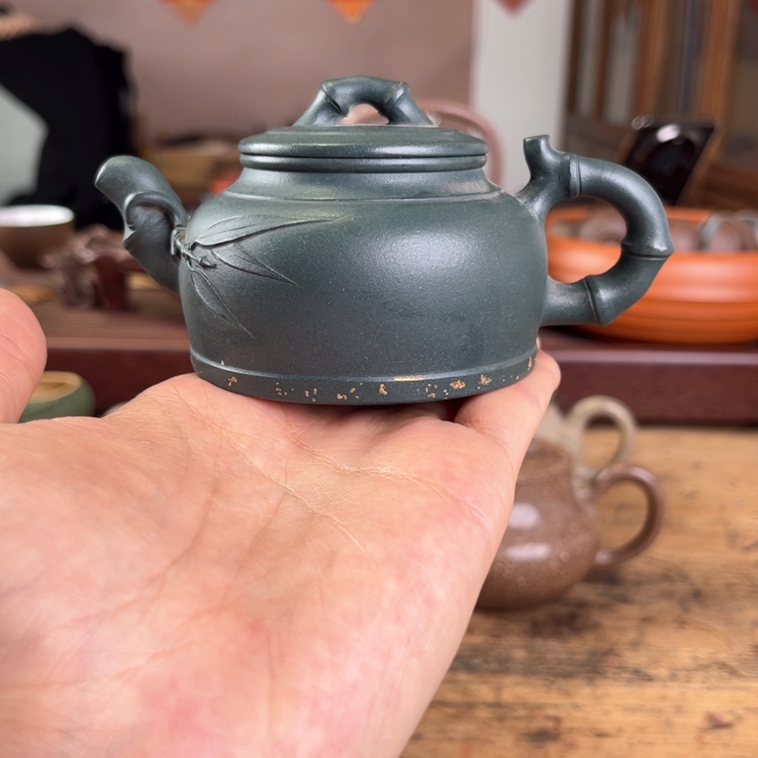 紫砂茶杯S****R早期竹节壶