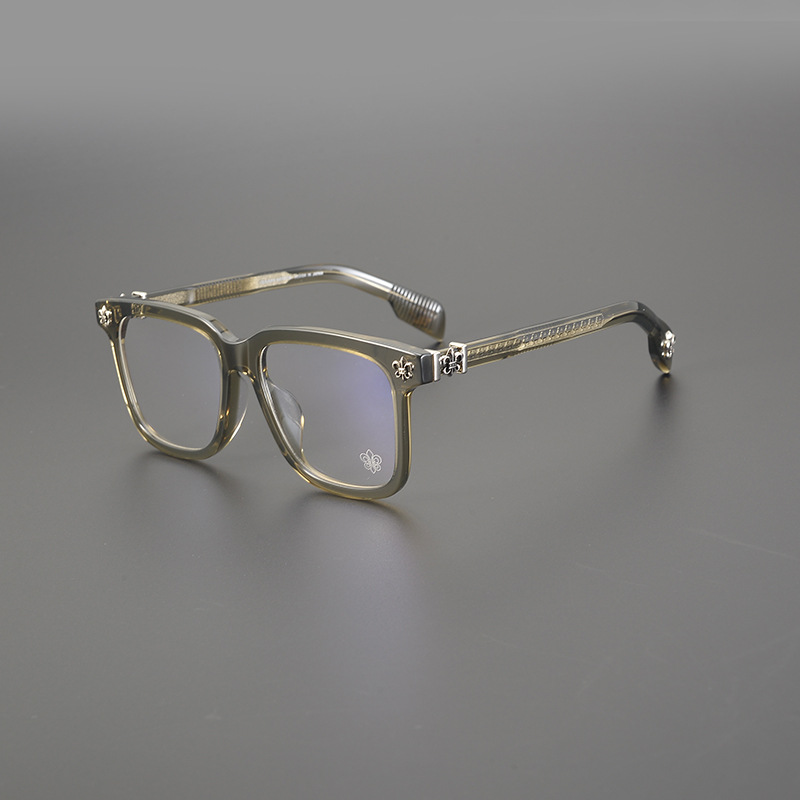 T2509手工板材眼镜框高品大方框155大脸男女配近视防蓝光变色