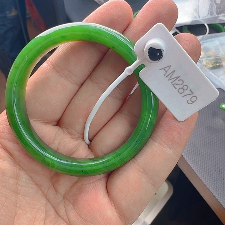 和田玉（碧玉）手镯未镶嵌53