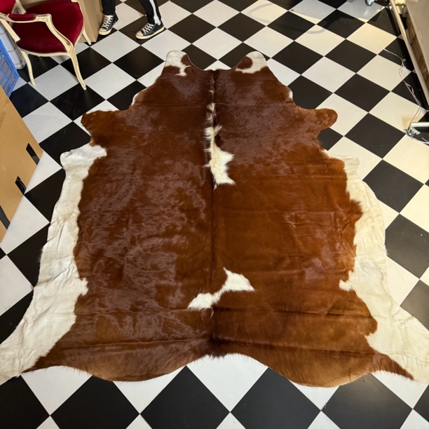 【本尼家】F75 215x225cm专拍牛皮地毯家用轻奢手工