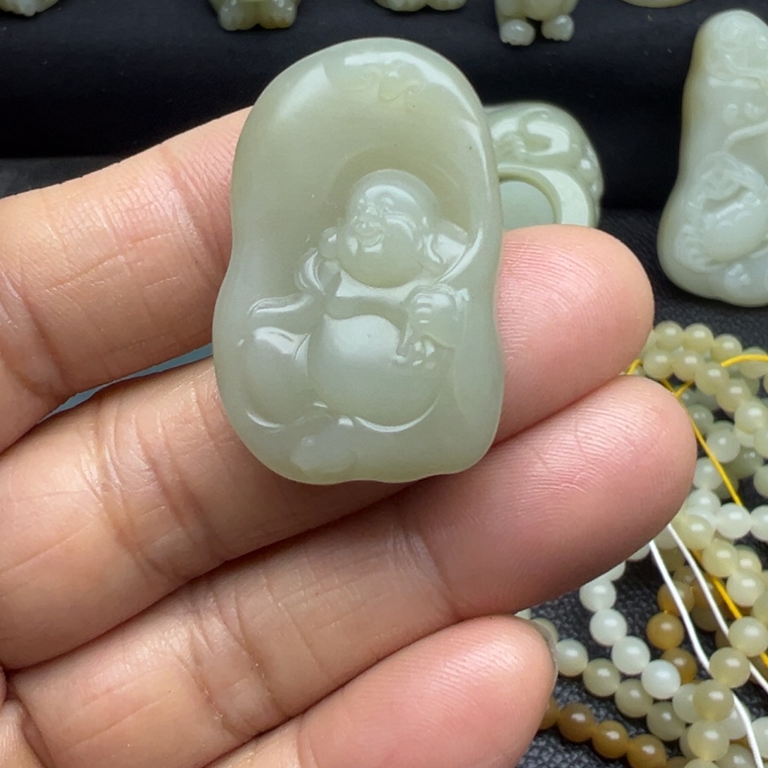 和田玉（糖玉）未镶嵌吊坠(不含链)