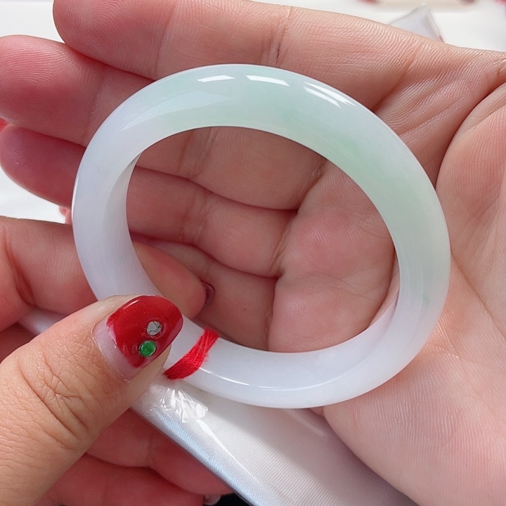 翡翠手镯未镶嵌缅甸翡翠手镯53圈