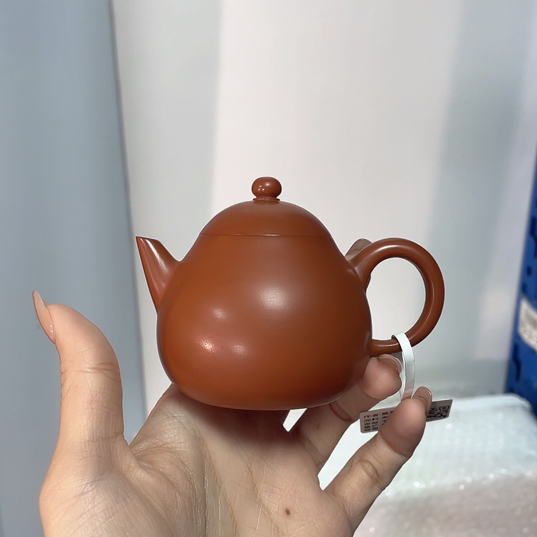 潮州手拉壶朱泥玉梨95c