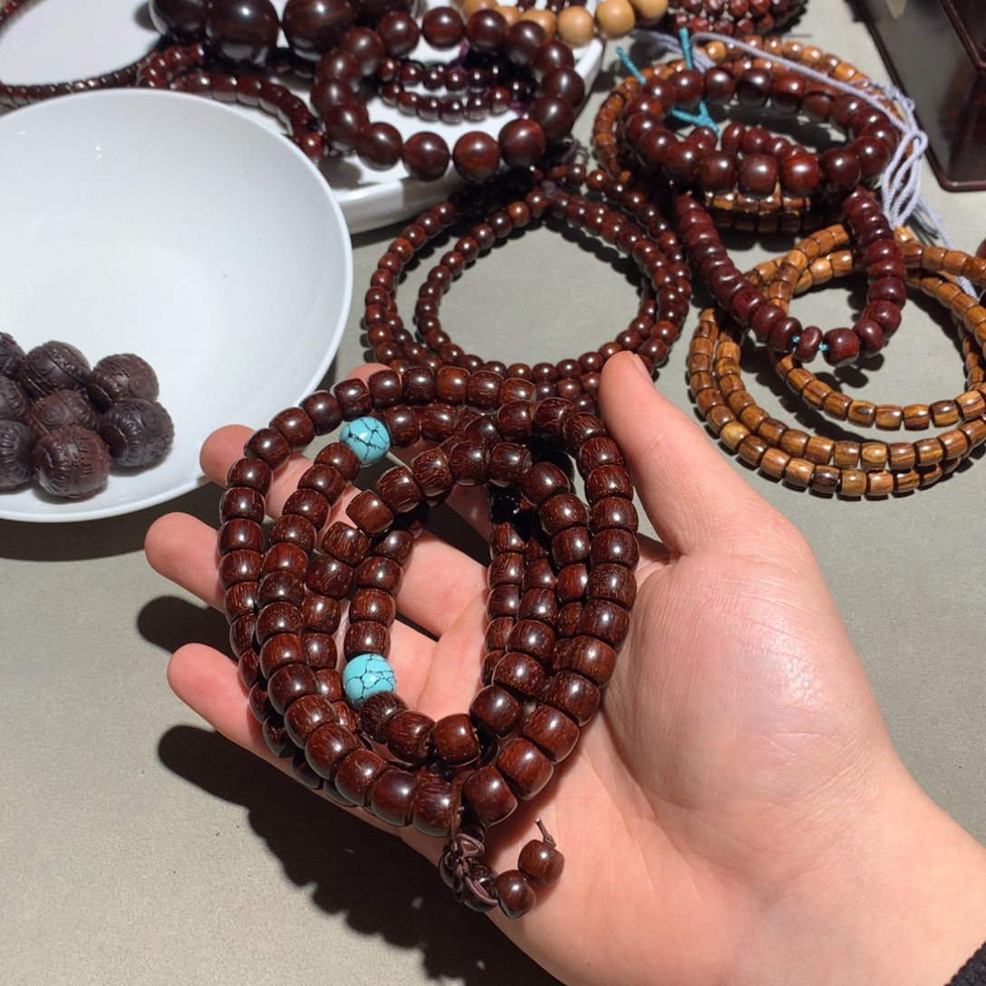 手串/手链小叶紫檀8/11老型108粒