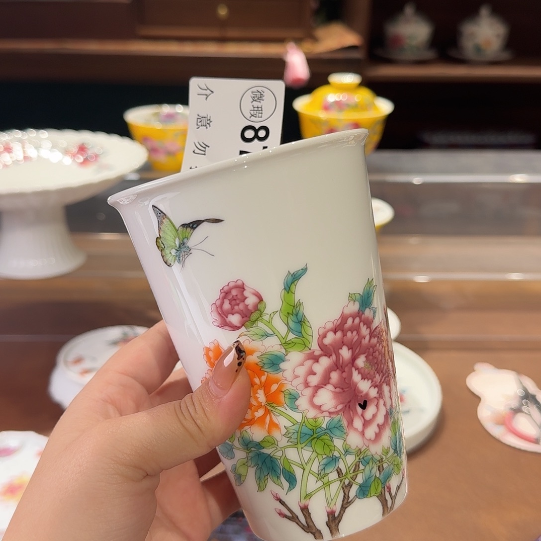 珐琅彩主人杯茶具套装