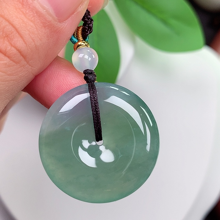 颈饰未镶嵌翡翠平安扣 27.7x5.3mm