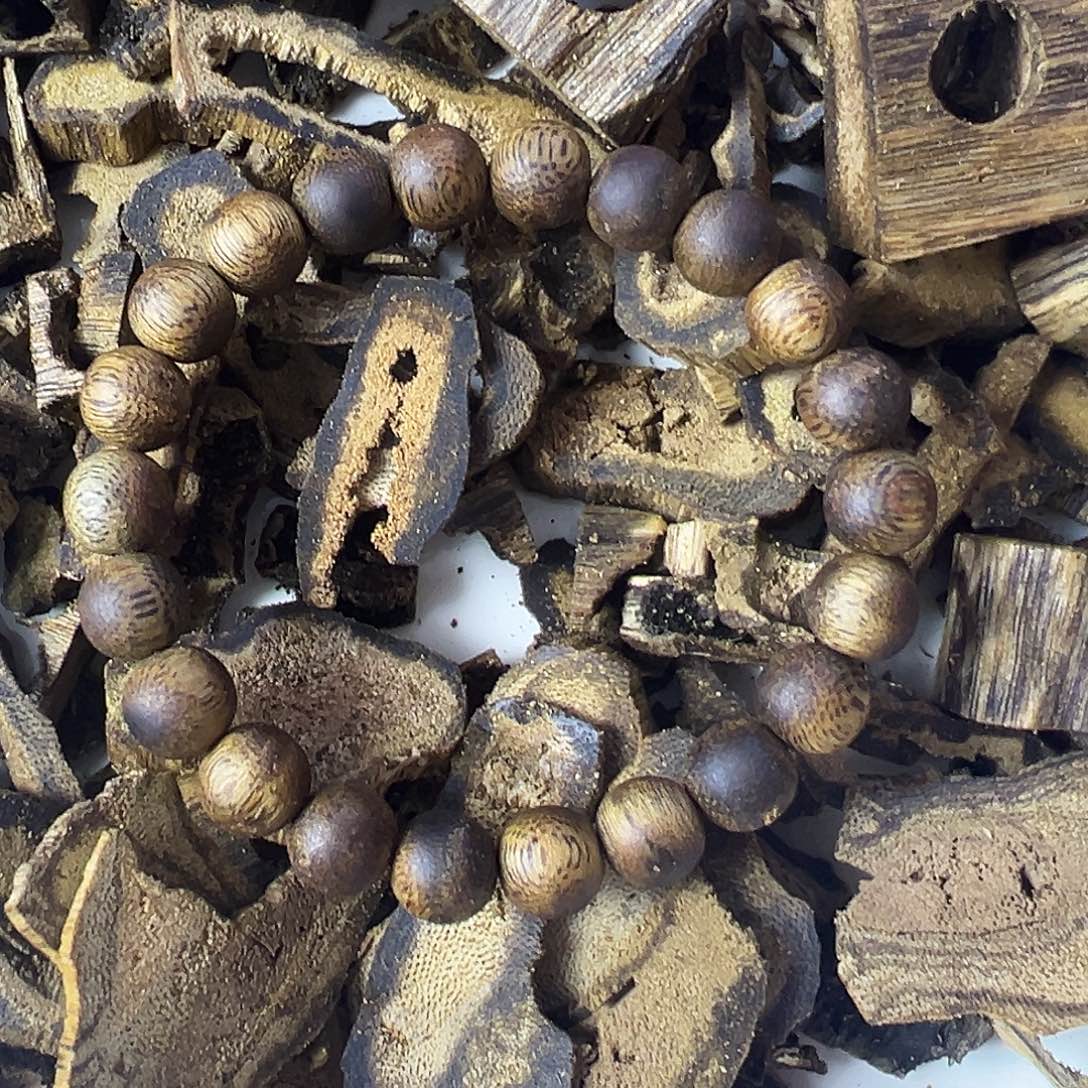 沉香碎屑沉香紫棋单圈卡9，7克加