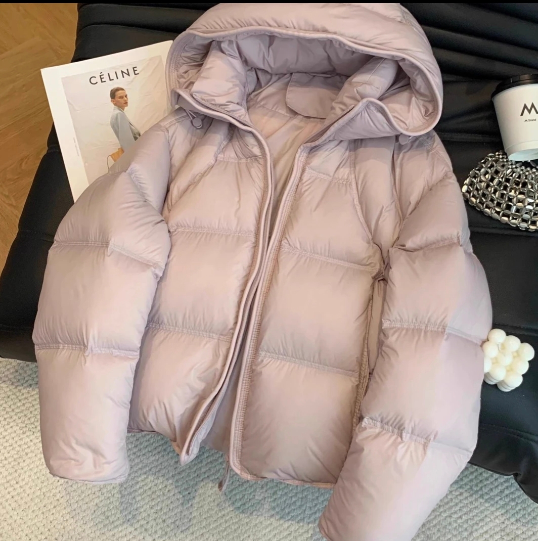 大码韩系连帽棉服女冬季设计感超好看氛围感甜美小众气质显瘦外套