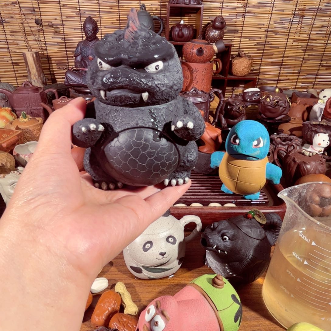 紫砂茶壶丶****面纯手工制作过程非常