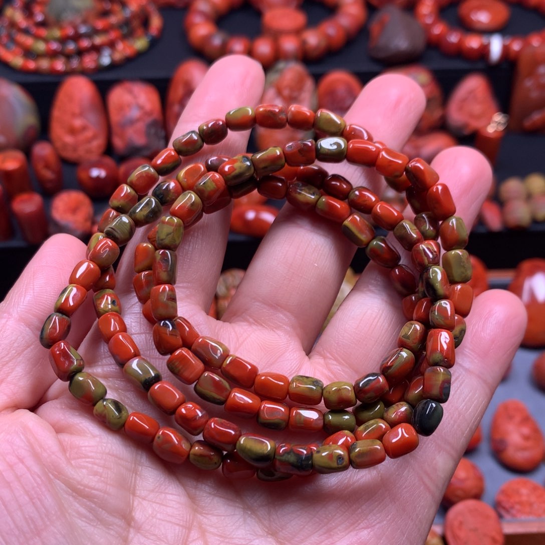 南红玛瑙5mm多圈手链未镶嵌