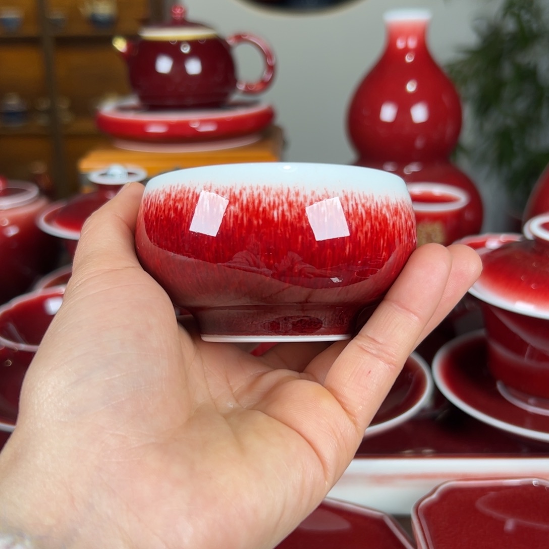 杯景德镇高温原矿杯柴窑