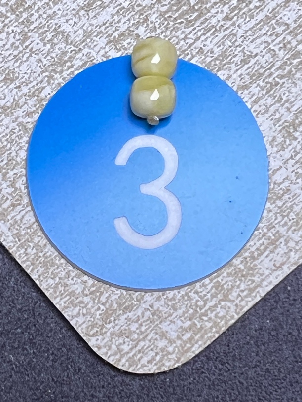 天然原矿蜜蜡精工老型对珠 尺寸6.5mm