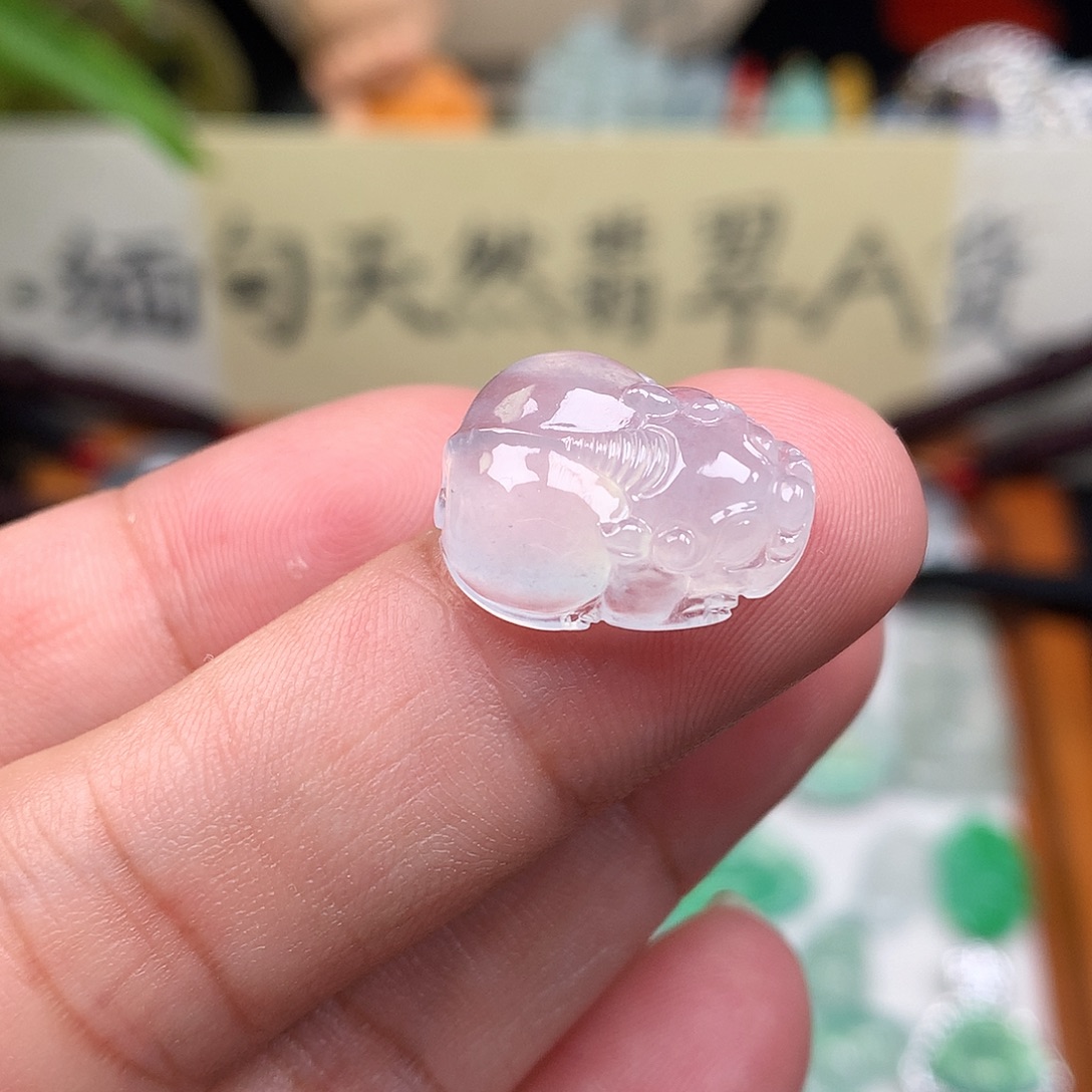 翡翠散珠缅甸天然A货翡翠冰种貔貅