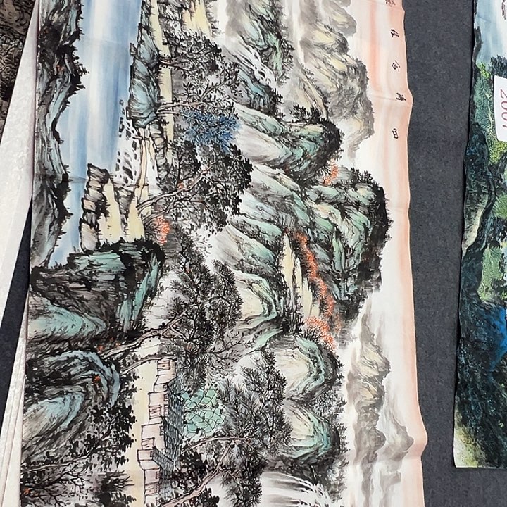 竖款闲***化晚上好呀……山水作品喜欢欣赏一下吧……