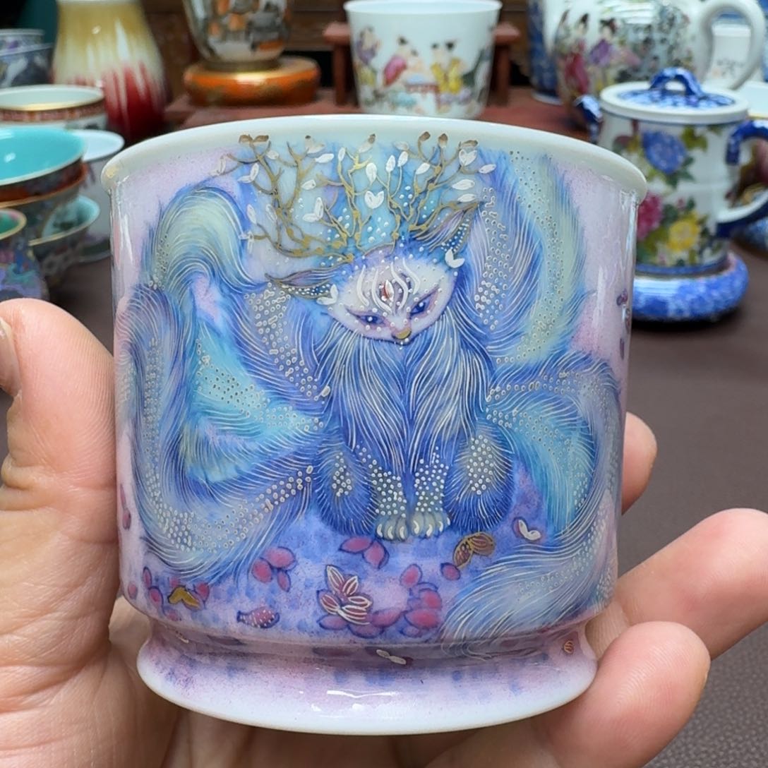 瓷片景德镇仿古手工制作精品展示