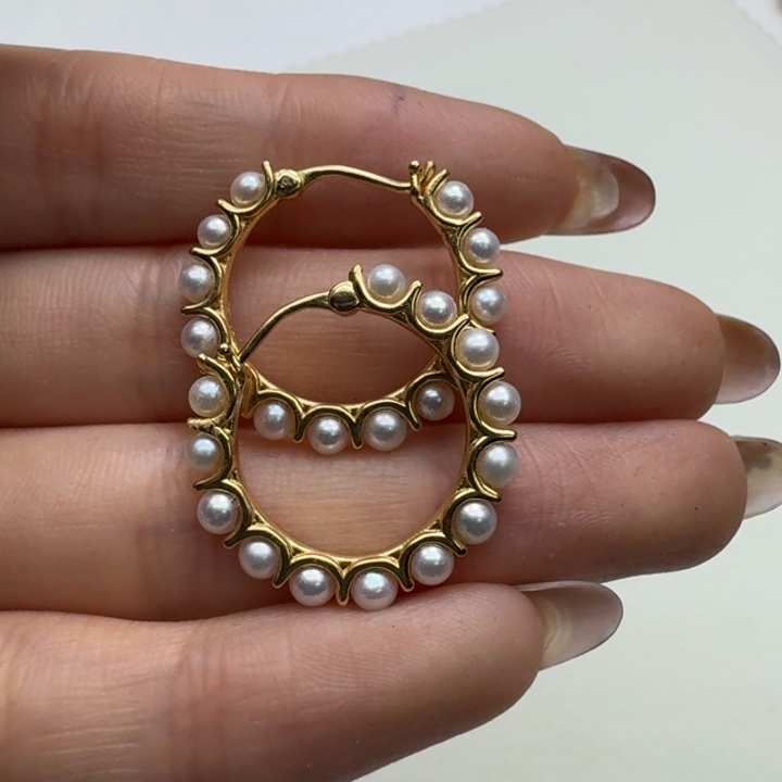 未镶嵌淡水珍珠耳饰