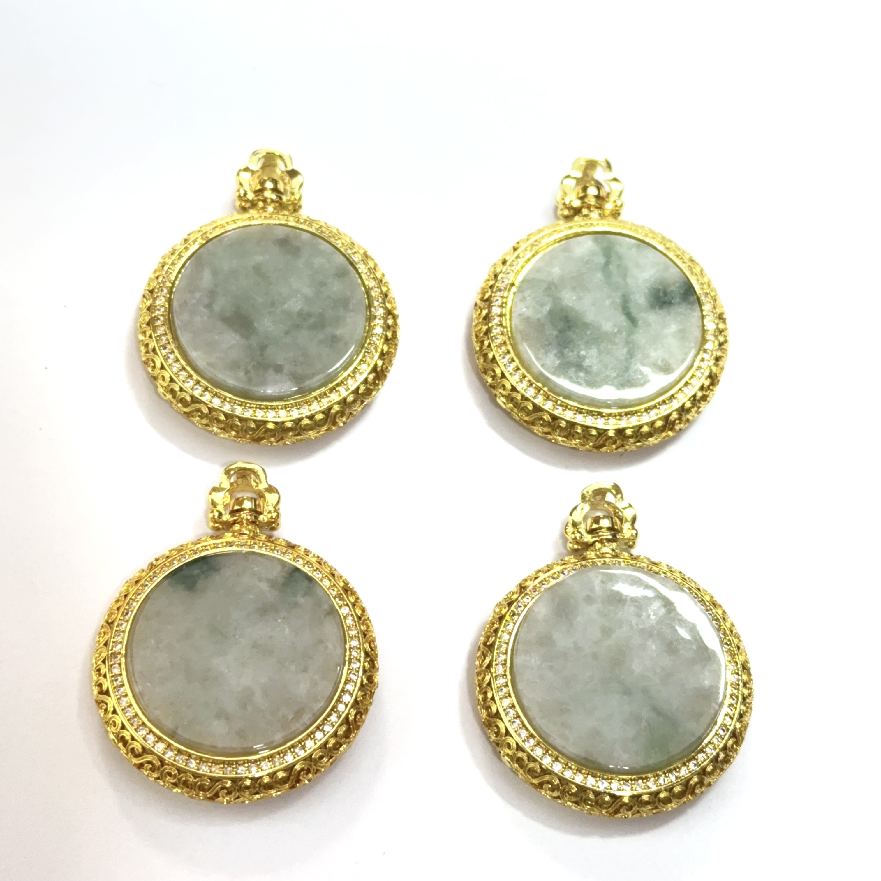 F136 国风圆牌吊坠 尺寸33*9mm