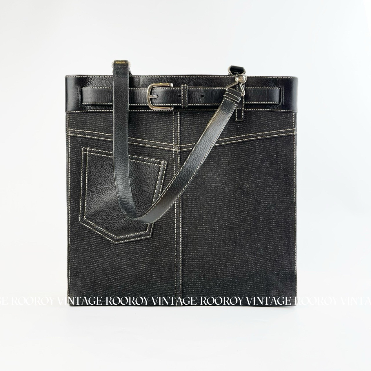 95新 DIOR/迪奥 黑色 牛仔裤包/9215