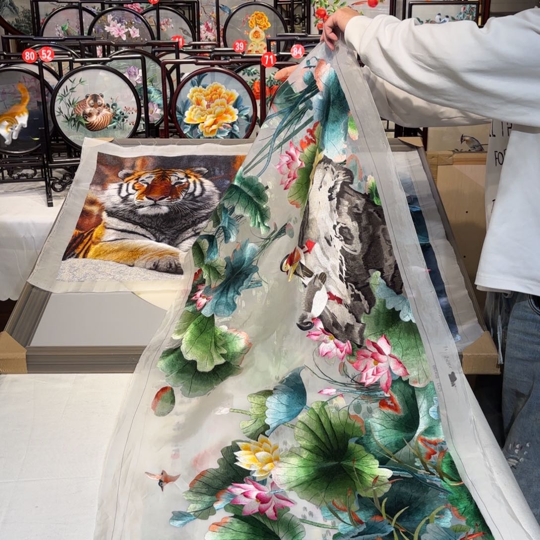 织绣纯手工制作工艺制作