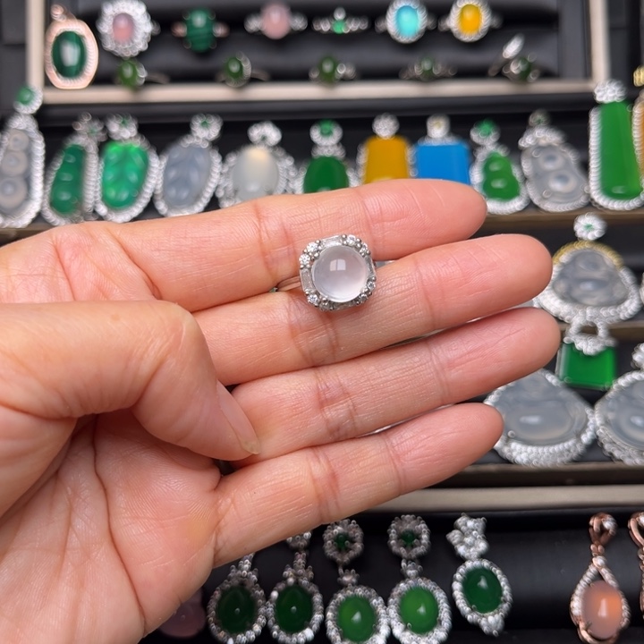 玛瑙/玉髓银S925镶嵌颈饰