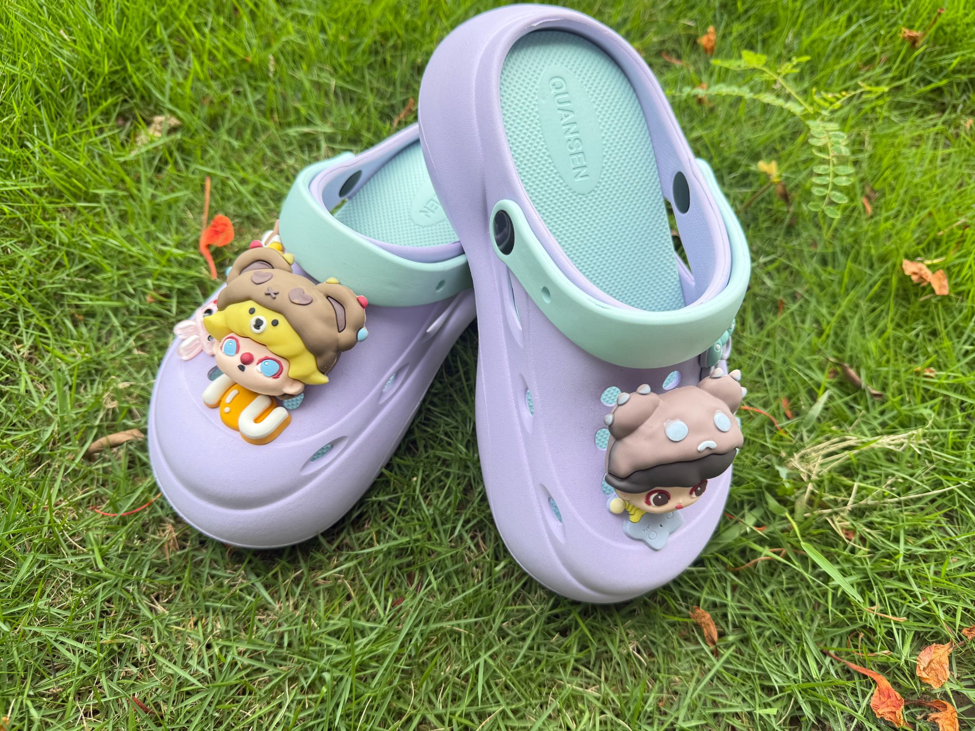 201-400新款夏季防滑外穿cs洞洞鞋拖鞋EVA女款厚底