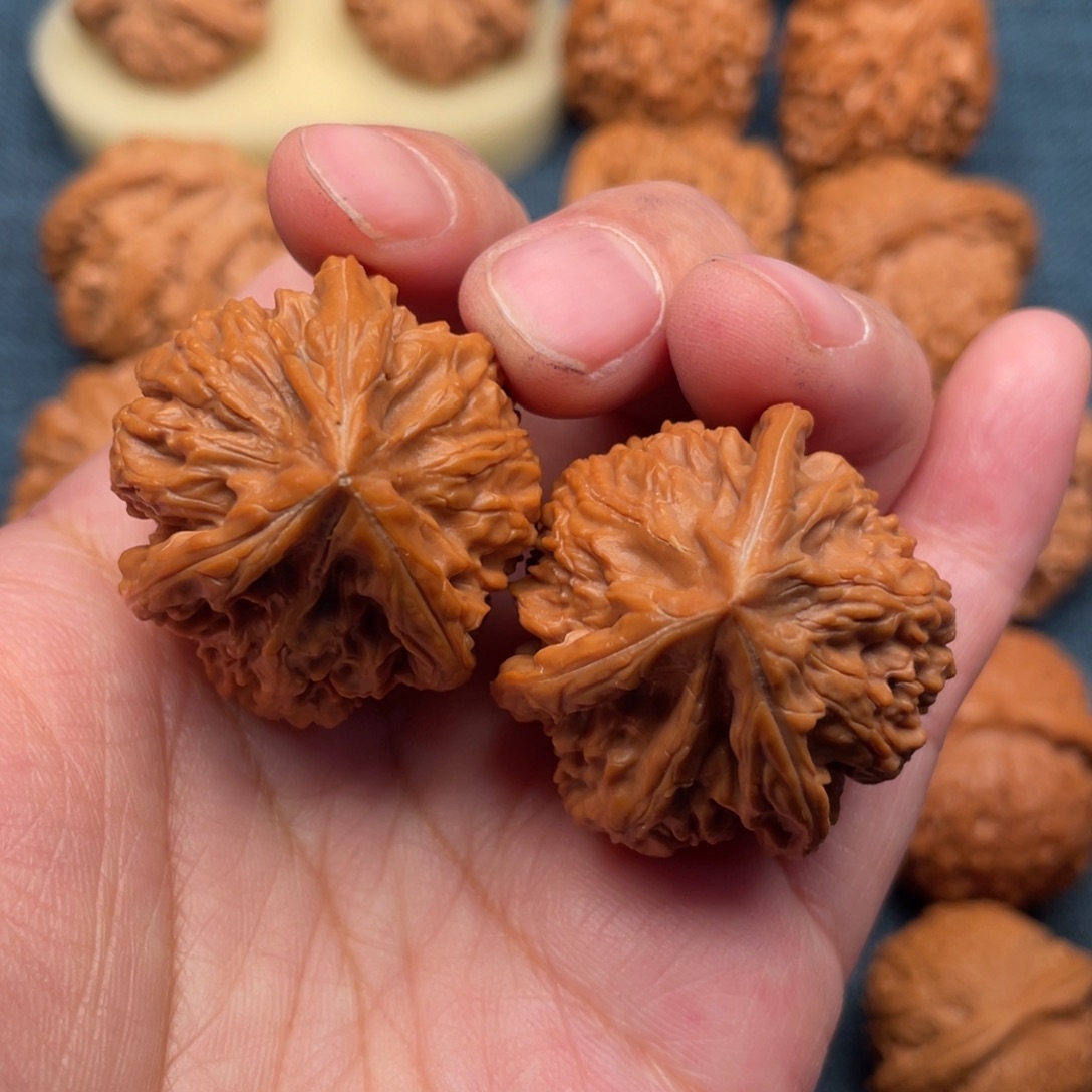 文玩核桃把件34玉龙小奔全品