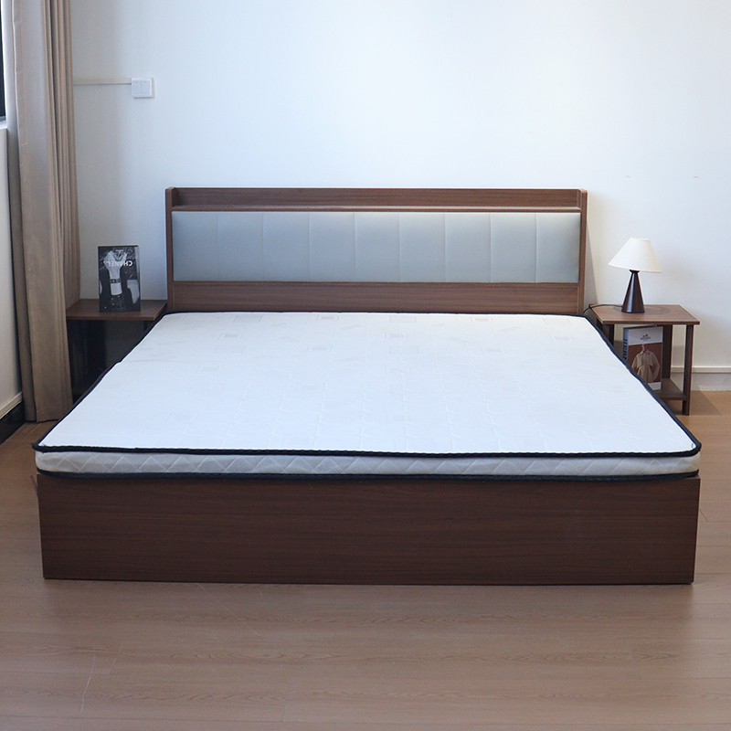 #106多功能带夜灯实木床简约风双人家用