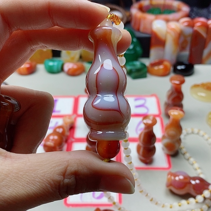 未镶嵌吊坠(不含链)玛瑙/玉髓山***烽