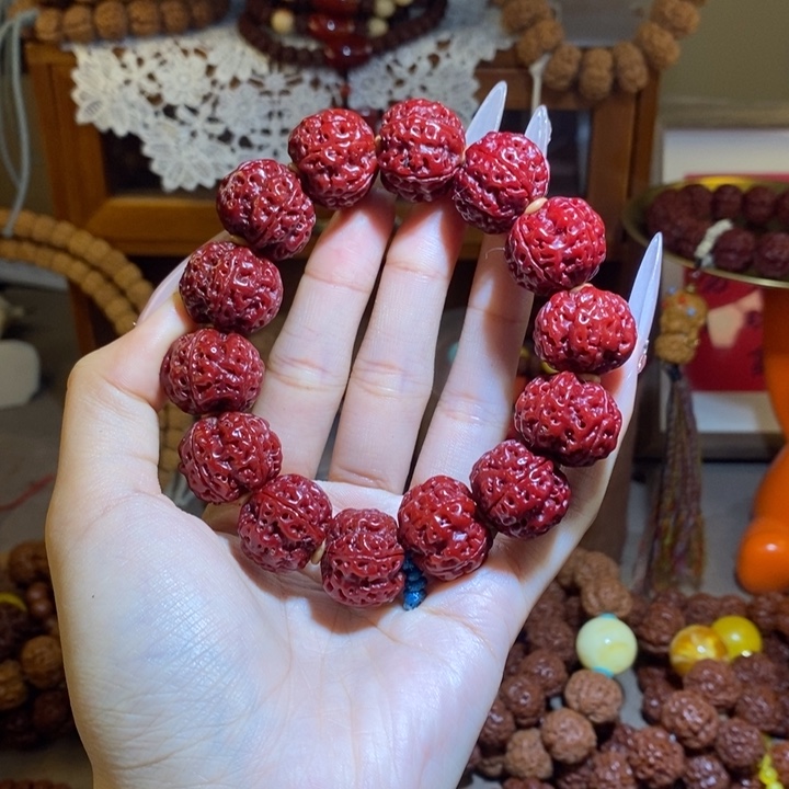 金刚菩提手串205玉华肉红皮深一物