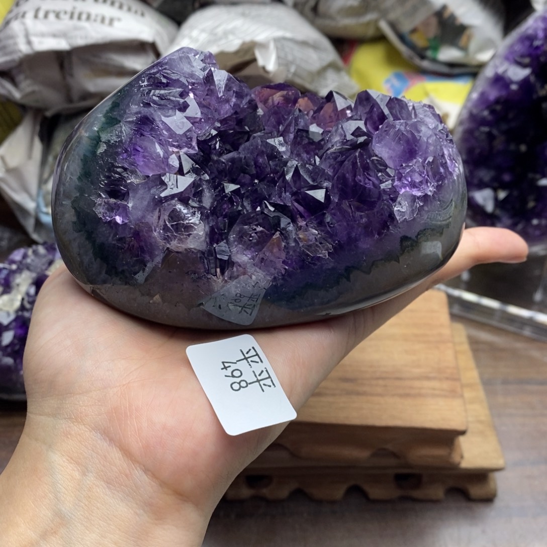 紫晶珠宝半成品未镶嵌