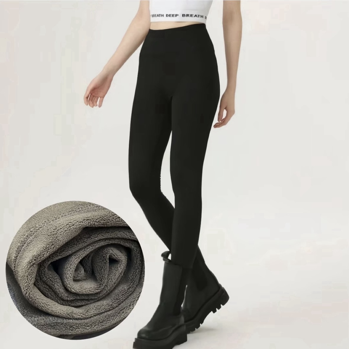 AMASS/阿玛施510040冬季新款高腰保暖云朵裤