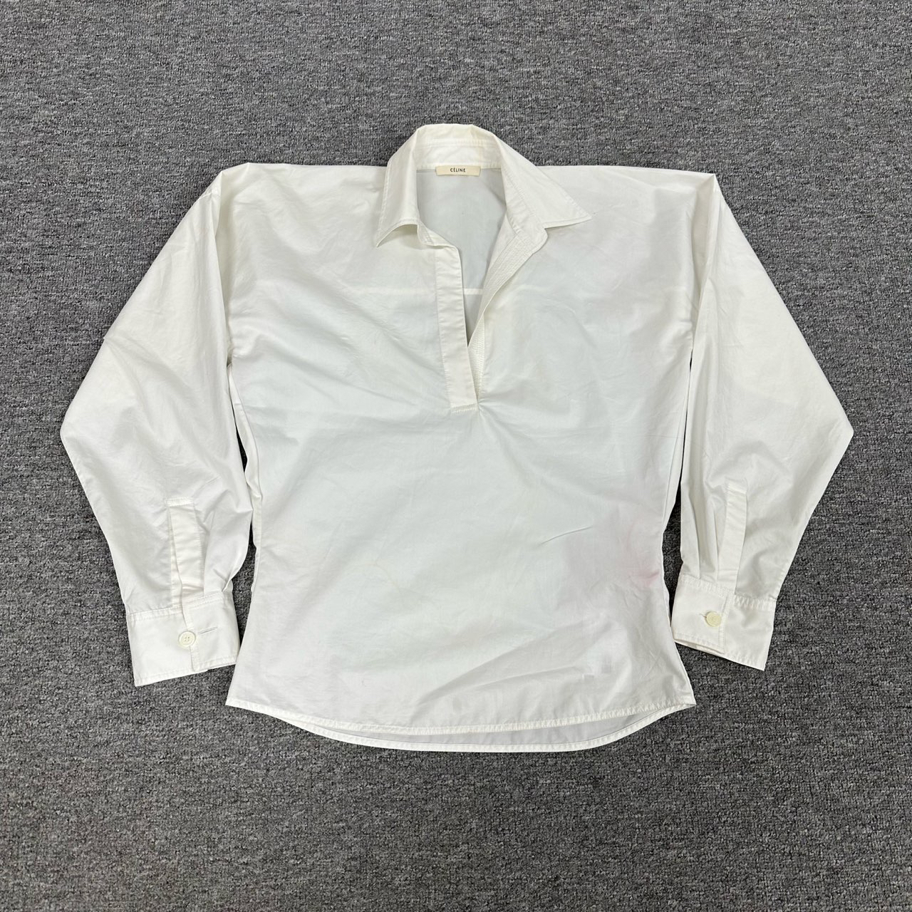 99新 AMIPARIS Celine 赛琳 特殊剪裁 白衬衫 99新 36码