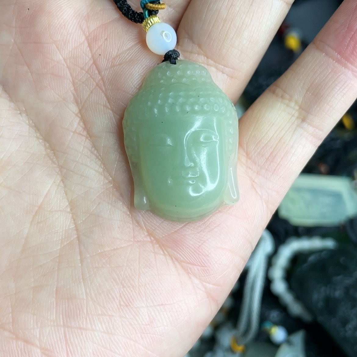 【闪购商品】岫玉颈饰未镶嵌佛头