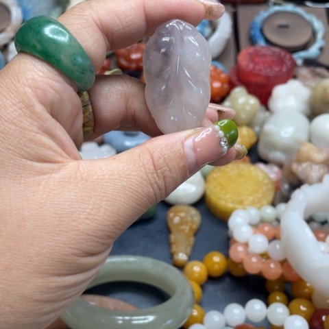 合金石英质玉（黄龙玉）手链
