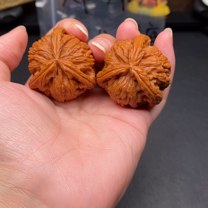 浪***青把件文玩核桃白奔