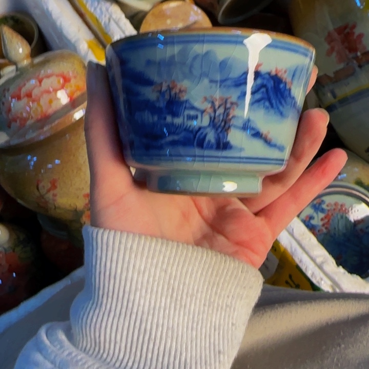 瓷片景德镇陶瓷手工手绘